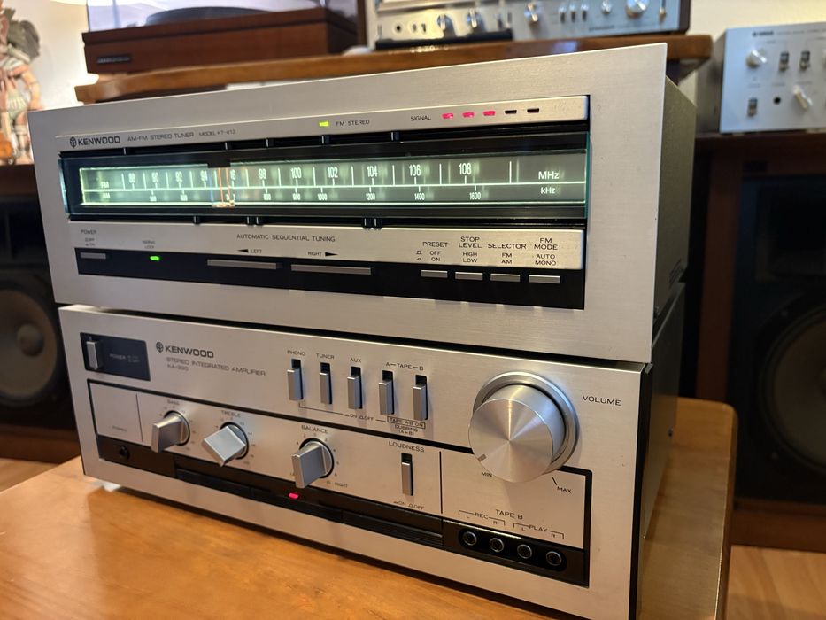 Conjunto Amplificador e sintonizador Kenwood KA-300 / KT-413