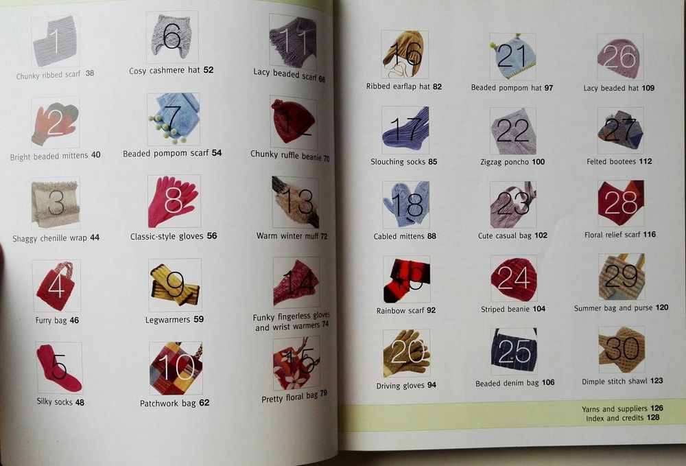 Livro tricot "Easy knitted accessories" de Jeanette Trotman