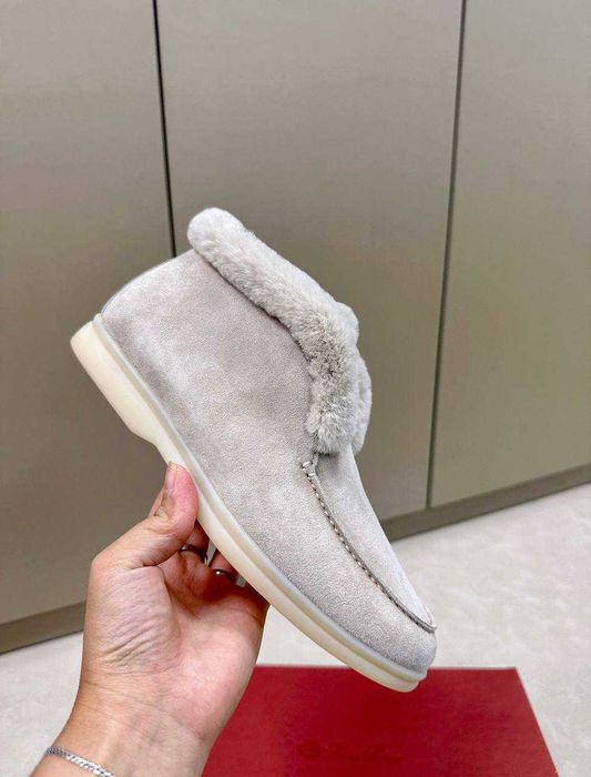 36-42 Бежевые лоферы Loro Piana Open Walk лофери Лоро Пиана Лоро Піана