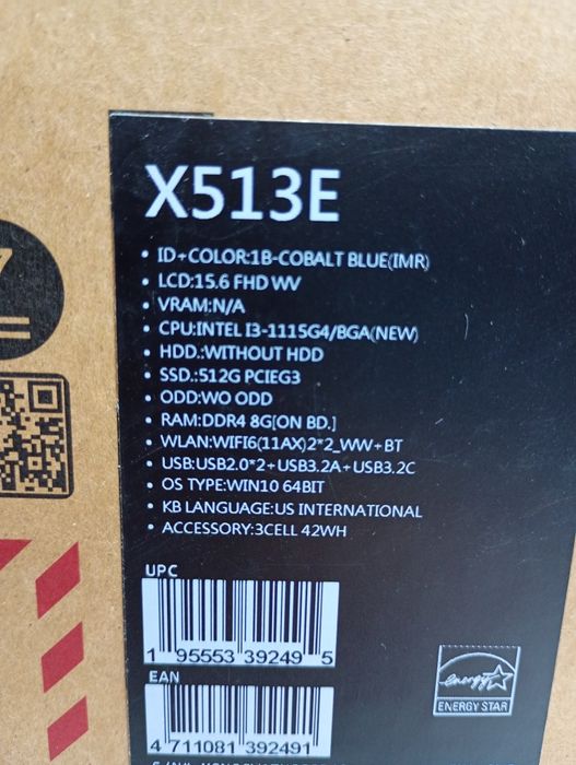ASUS VivoBook 15 X513EA-BQ1662T Niebieski