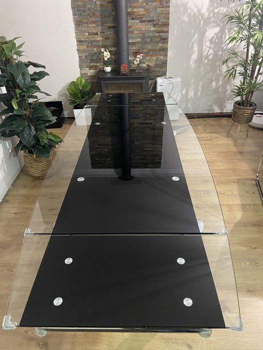 Mesa de Jantar em Vidro Temperado