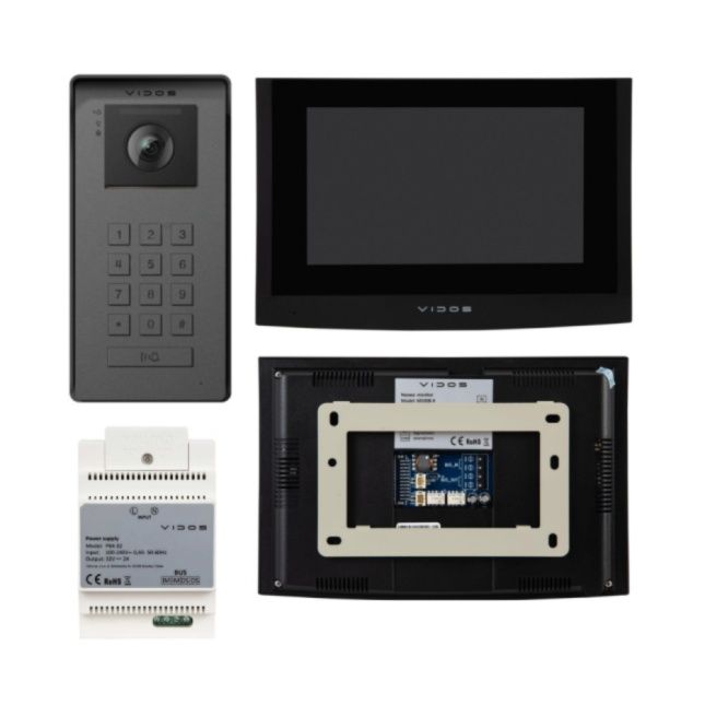 Vidos Zestaw Wideodomofon Full HD  M200B-X / M200W-X + S200