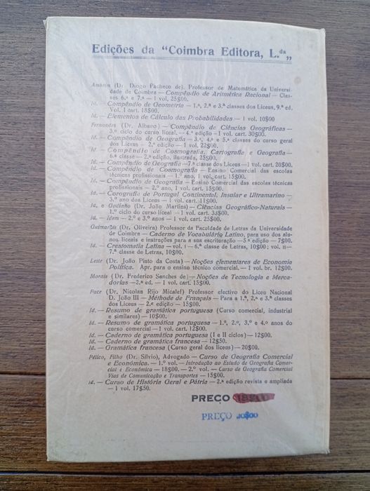 livro "Compêndio de Geometria" (Volume 1.º)