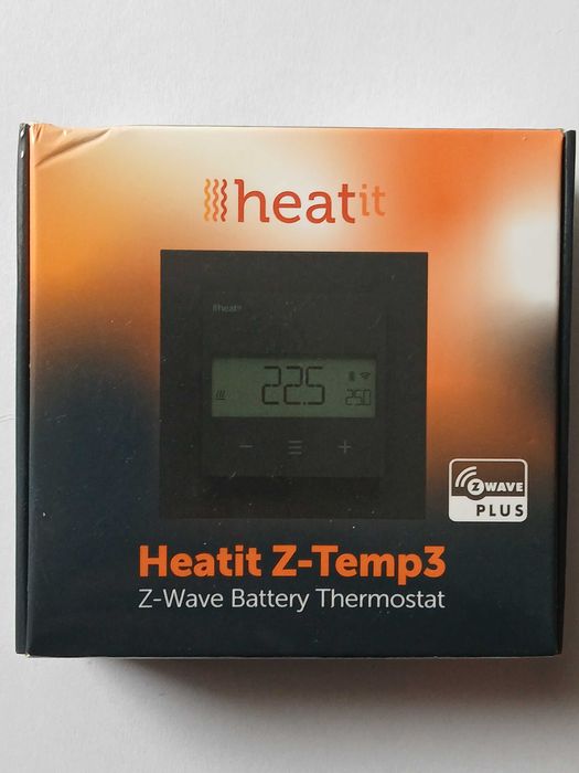 Heatit Z-Temp3 bezprzewodowy termostat - czarny*nowy