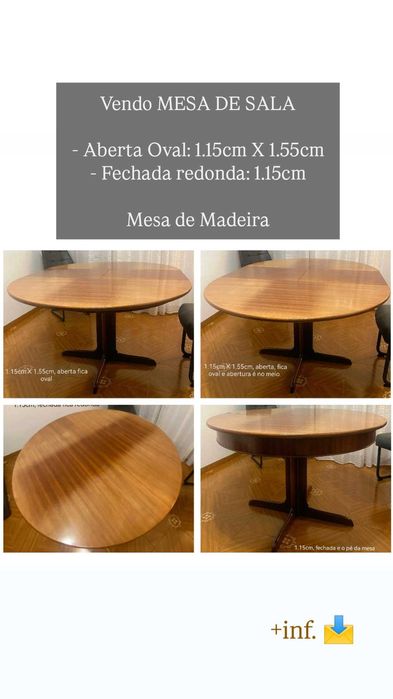 Mesa extensivel de SALA