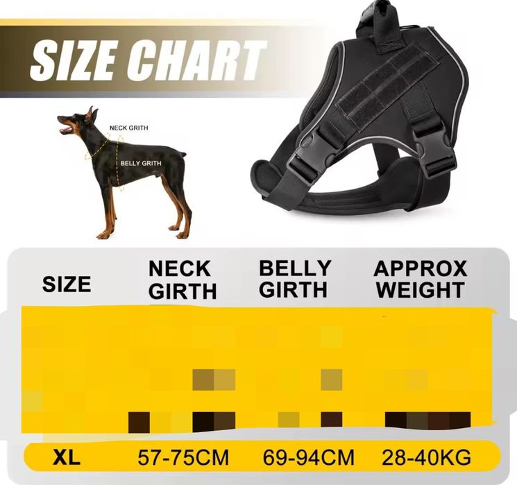 Тактичний жилет для собаки, тактический жилет, розмір XL 28-40 кг