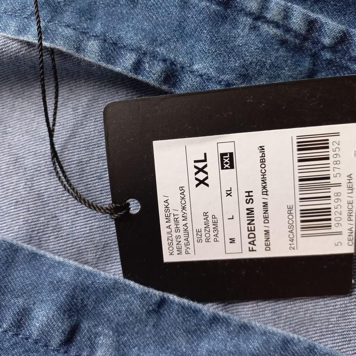 Koszula ombre jeansowa  Diverse regular fit XL/ XXL