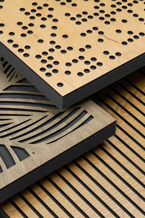 Panele Akustyczne AcuPanel Binar Natural RoomSet + Klej