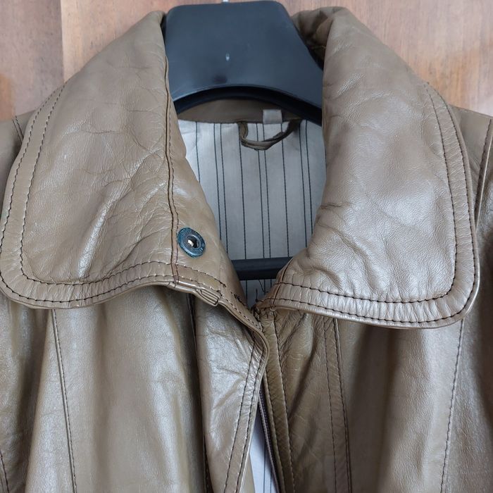 Skórzana ocieplana kurtka damska