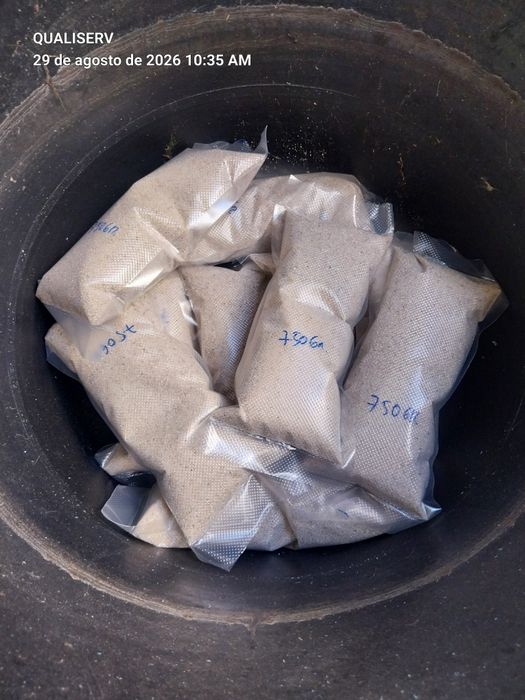 Areia silica para aquário