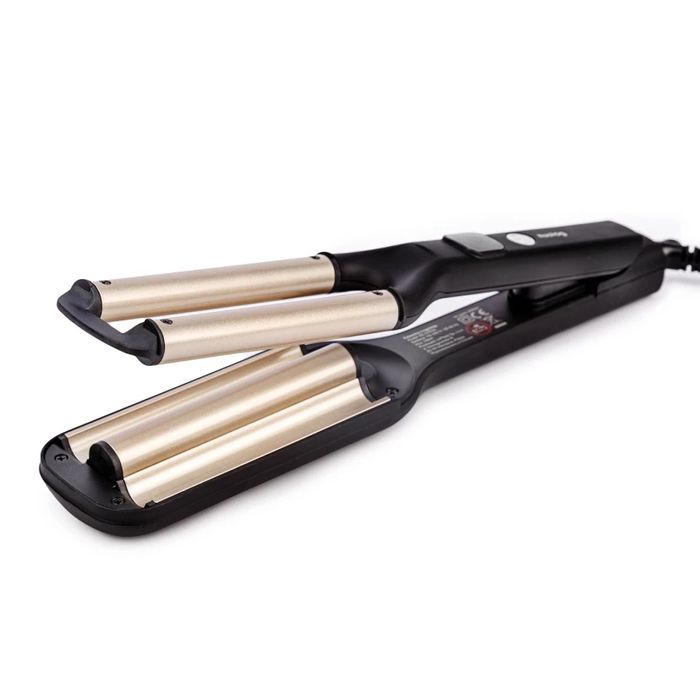 Falownica do włosów czarno-szampańska