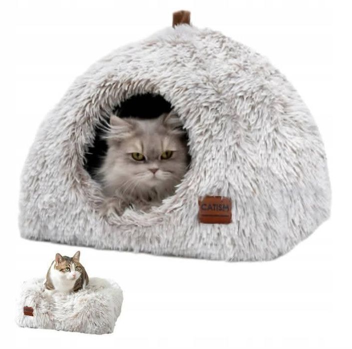 Legowisko Dla Kota Jaskinia Igloo 2w1