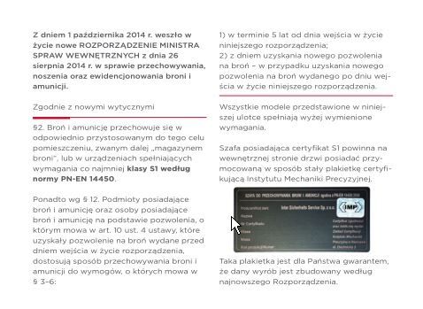 Duży słupek na broń długą Siegen 50069/8 certyfikat S1 VAT GWARANC