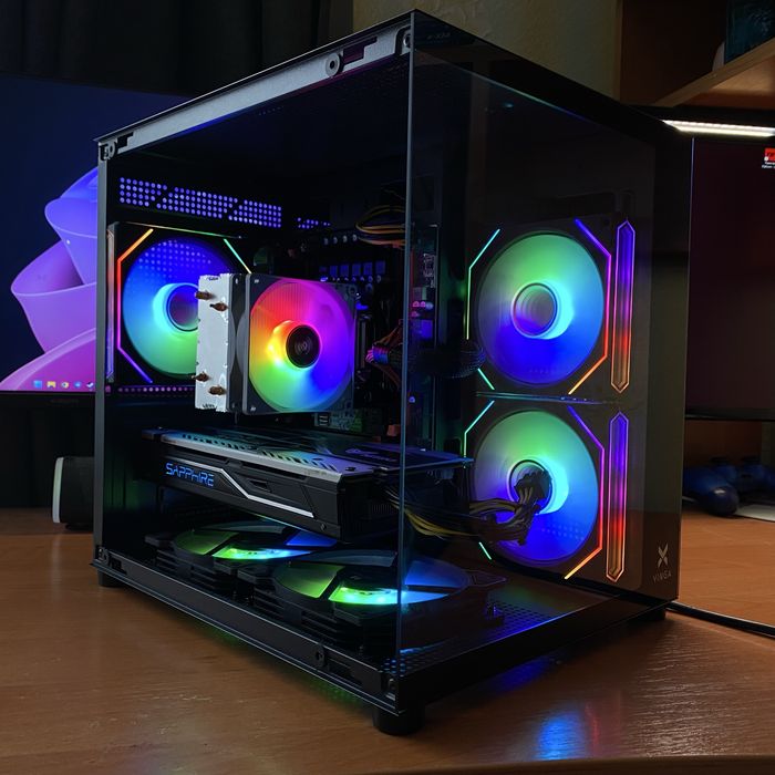 Потужний Компʼютер ігровий Xeon 14 ядер 2680 V4 Rx 480 Sapphire 16 GB