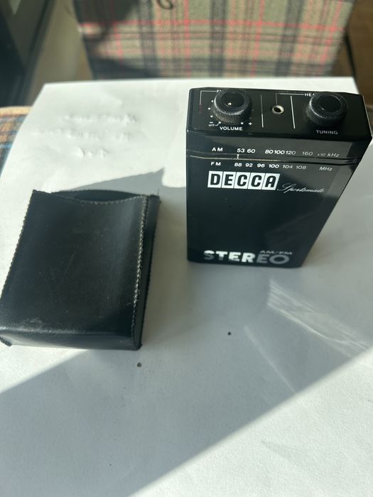 Walkman Decca- radio, pilhas