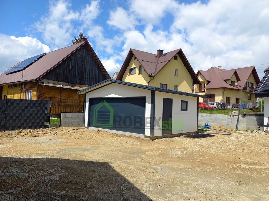 Garaż ocieplany 6x5 m do 35 m2 garaż z płyty warstwowej styropian