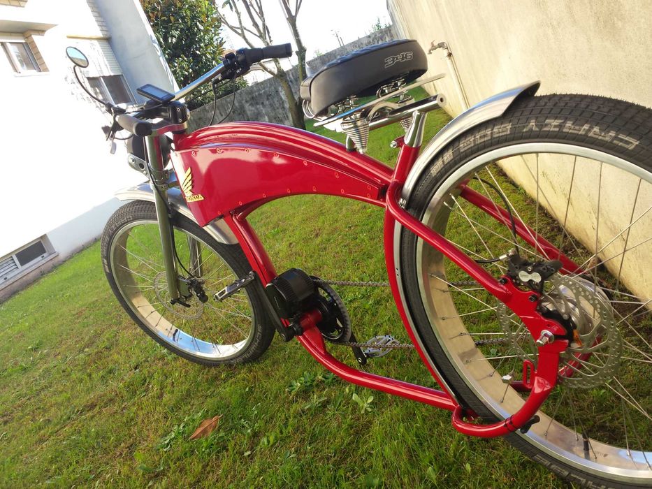 Ebike Cafe Racer, bicicleta elétrica cruiser