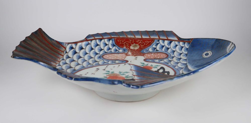 Travessa Peixeira porcelana Imari Séc. XIX/XX