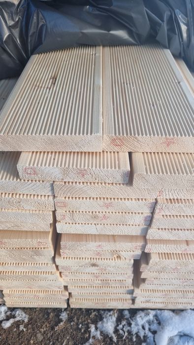 Deska tarasowa 28 x 145, taras, impregnowana braz