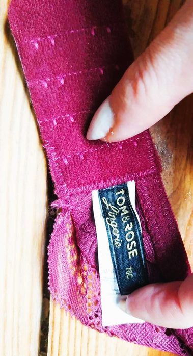 Komplet bielizna biustonisz 70c brazyliany figi S