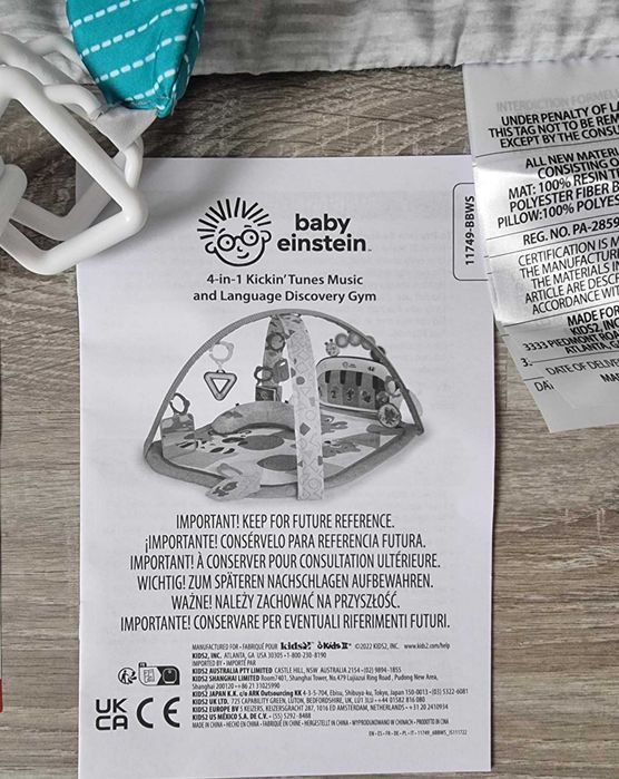 NOWA Interaktywna mata z pianinkiem Baby Einstein Muzyczny świat 4w1