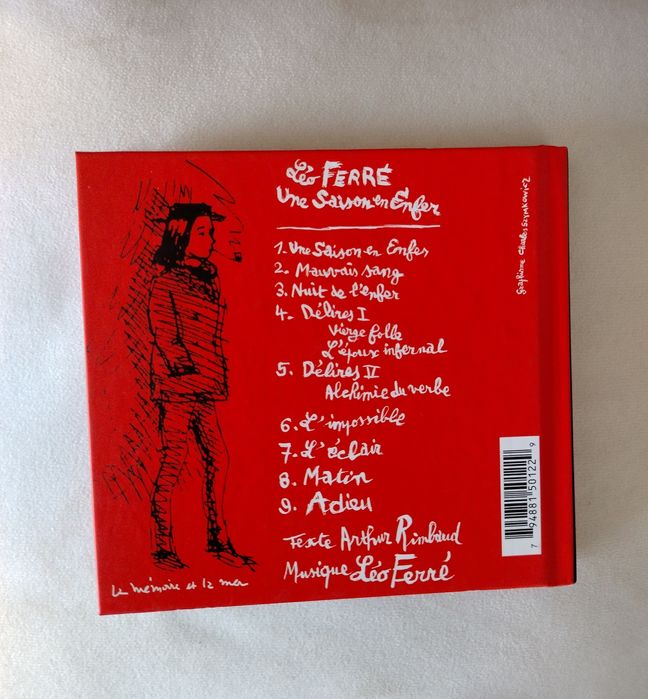 Leo Ferre CD + livrinho 'Rimbaud une saison En Enfer'
