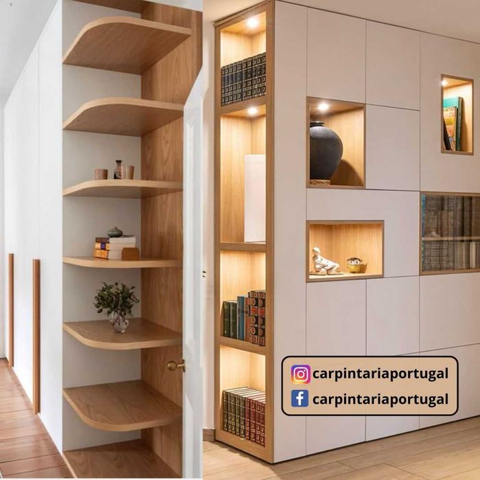 Estantes personalizadas para sala