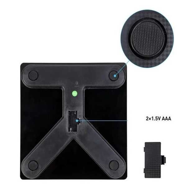 Умные смарт-весы напольные электронные с приложением для смартфона