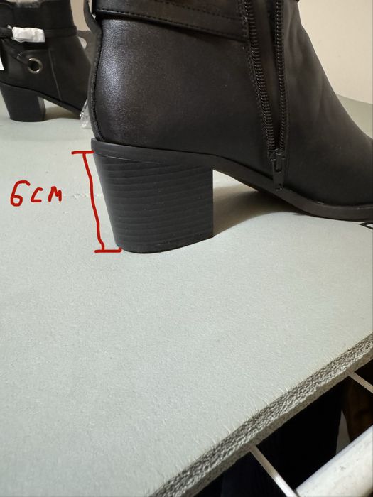 Hush Puppies Koturnowe Ankle Boots 40 Czarne