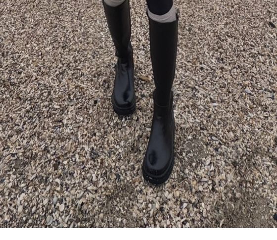 Сапоги трубы кожа