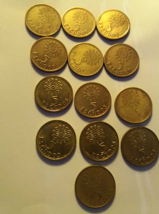 Moedas Portuguesas - 5$00-10$00-25$00-50$00 - desde 0,30 cêntimos