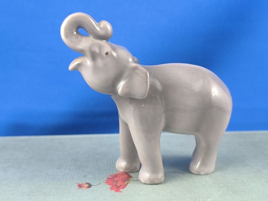 Słoń słoniątko Bing&Grondahl Kopenhaga #porcelana #ozdoba