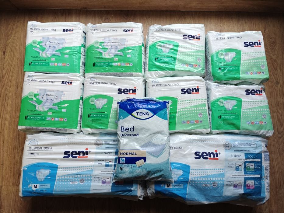 Pieluchomajtki pampersy dla dorosłych Seni Super Seni Trio Medium