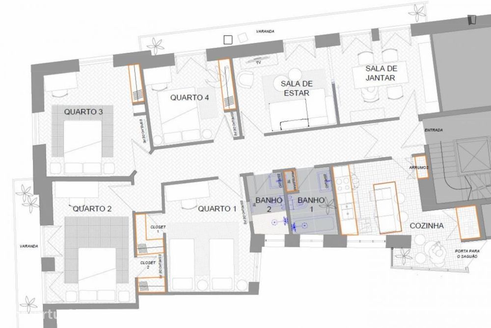 Quarto - localizado em Setubal