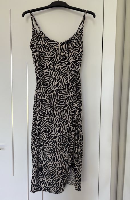 sukienka midi z lnu, XS, MEDICINE