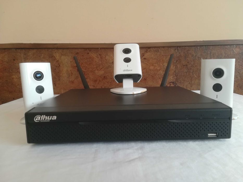 Sistema CCTV Alhua Wireless - Gravador + 3 Câmaras