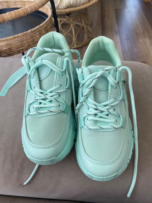 Sneakersy miętowe 36