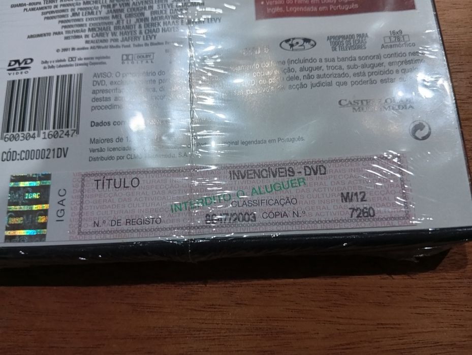 Invencíveis - Invincible DVD Selado