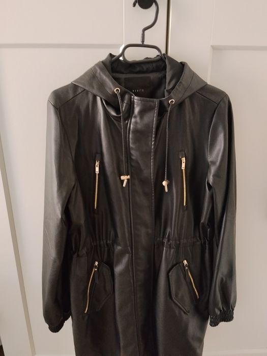 Mohito parka kurtka jesienna z imitacji skóry 36 38