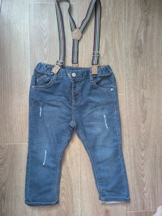 Джинси на підтяжках для хлопчика Blukids 92 см