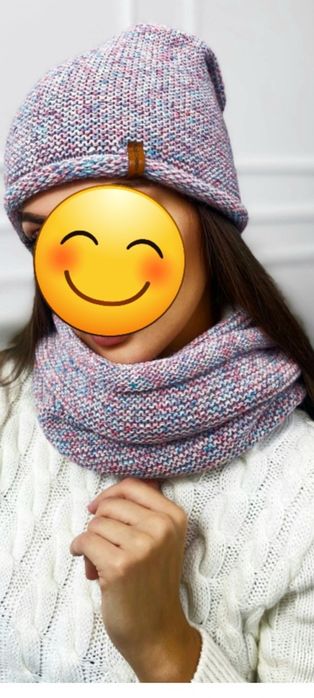 Komplet czapka z kominem