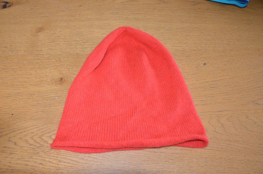 czapka koralowa 100% kaszmir one size