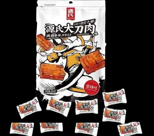 Велика упаковка латяо Genji Food Latiao Spicy Snack 40 шт