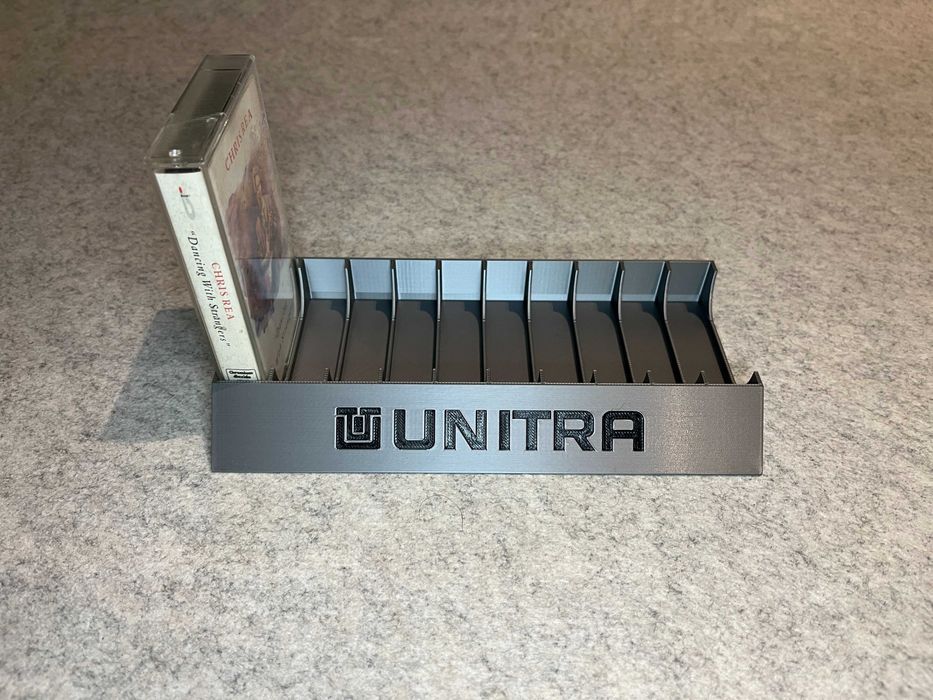 3x Stojak podstawka na kasety magnetofonowe Unitra