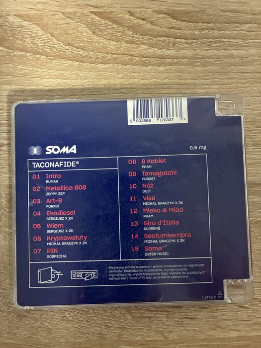 Płyta SOMA 0,5 mg