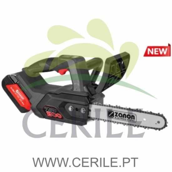 Motosserra podadora a Bateria ZANON ZP-200 KIT 2 baterias de lítio 5Ah