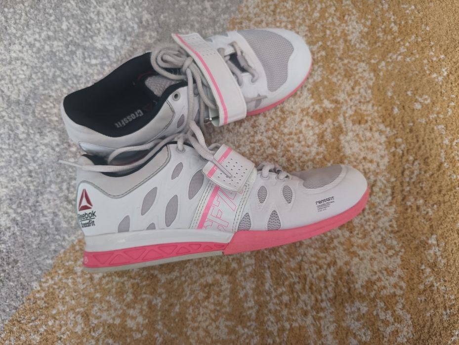 Buty Reebok CrossFit Lifter Plus 2.0  Biało-Różowe