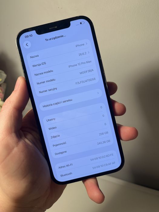 Sprzedam iphone 12 pro max 256gb 100%