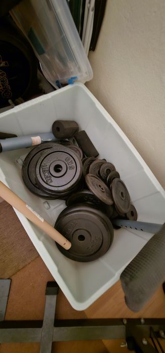 Discos de ferro para musculação