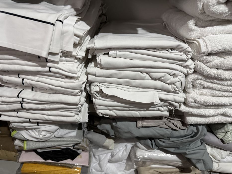 Lencois, toalhas, roupoes - hotel usado